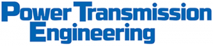 Power Transmission Engineering blue letters on white background