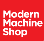 Modern Machine Shop white letters on red background