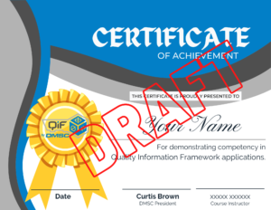 QIF Certificate Draft